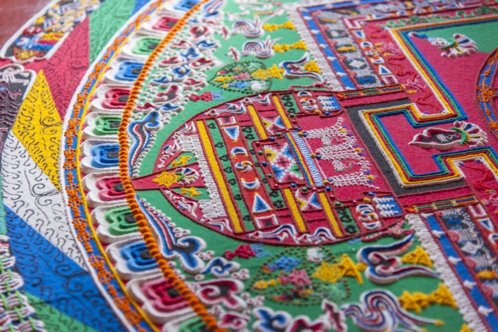 Mandala realizzato da monaci